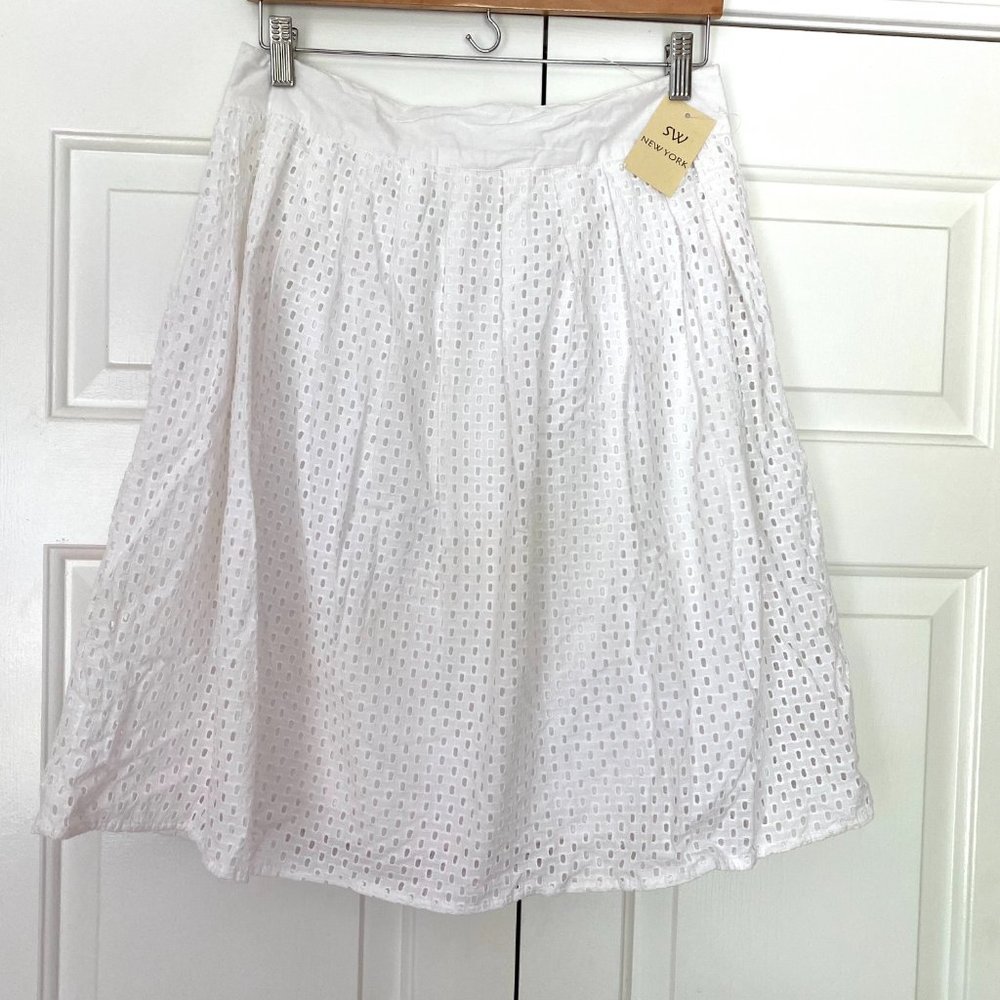 NWT SW New York White Eyelet Skirt